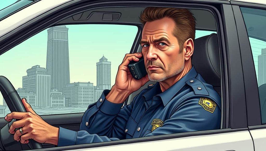 I dag arbejder jeg stadig som sikkerhedsvagt